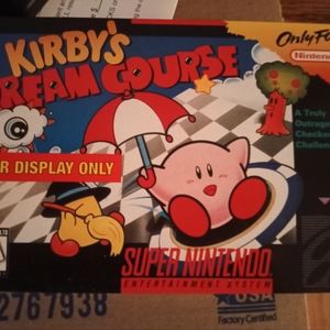 Kirbys Dream Course on SNES CIB Not For Resale Box